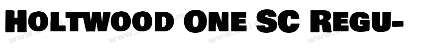 Holtwood One SC Regu字体转换